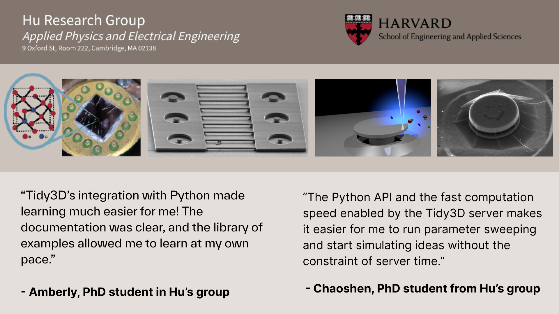 Sculpting Light-Matter Interaction at the Nanoscale: Evelyn Hu Research Group Accelerates Nanophotonic Research with Tidy3D